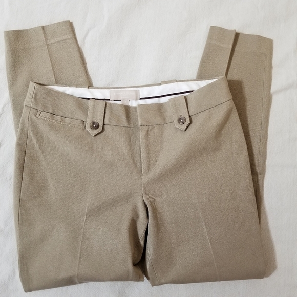 Banana Republic martin fit cropped neutral brown tan size 4 pants - Picture 9 of 11